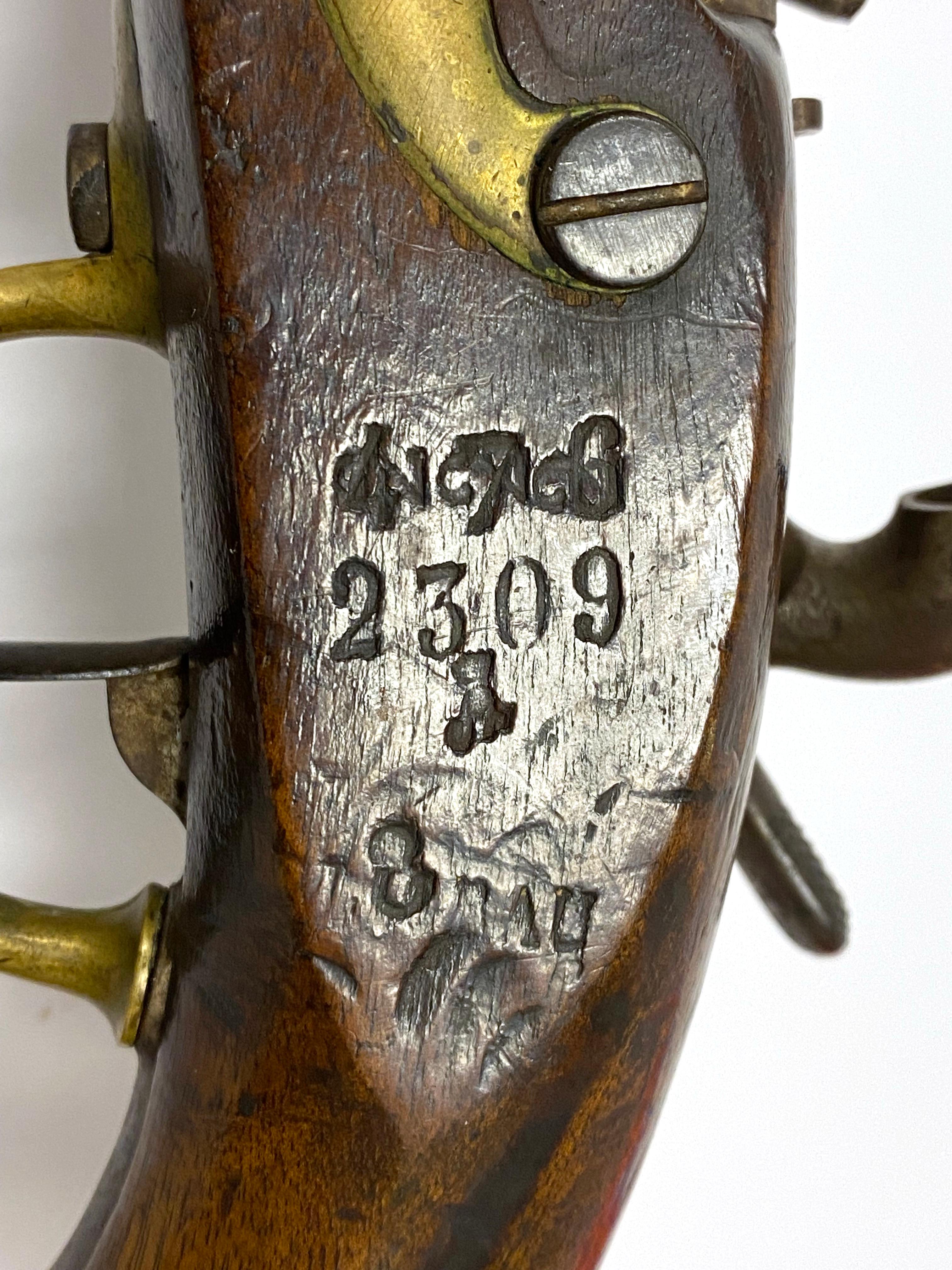 French Military Maubeuge Arsenal Model 1822 Percussion Service Pistol