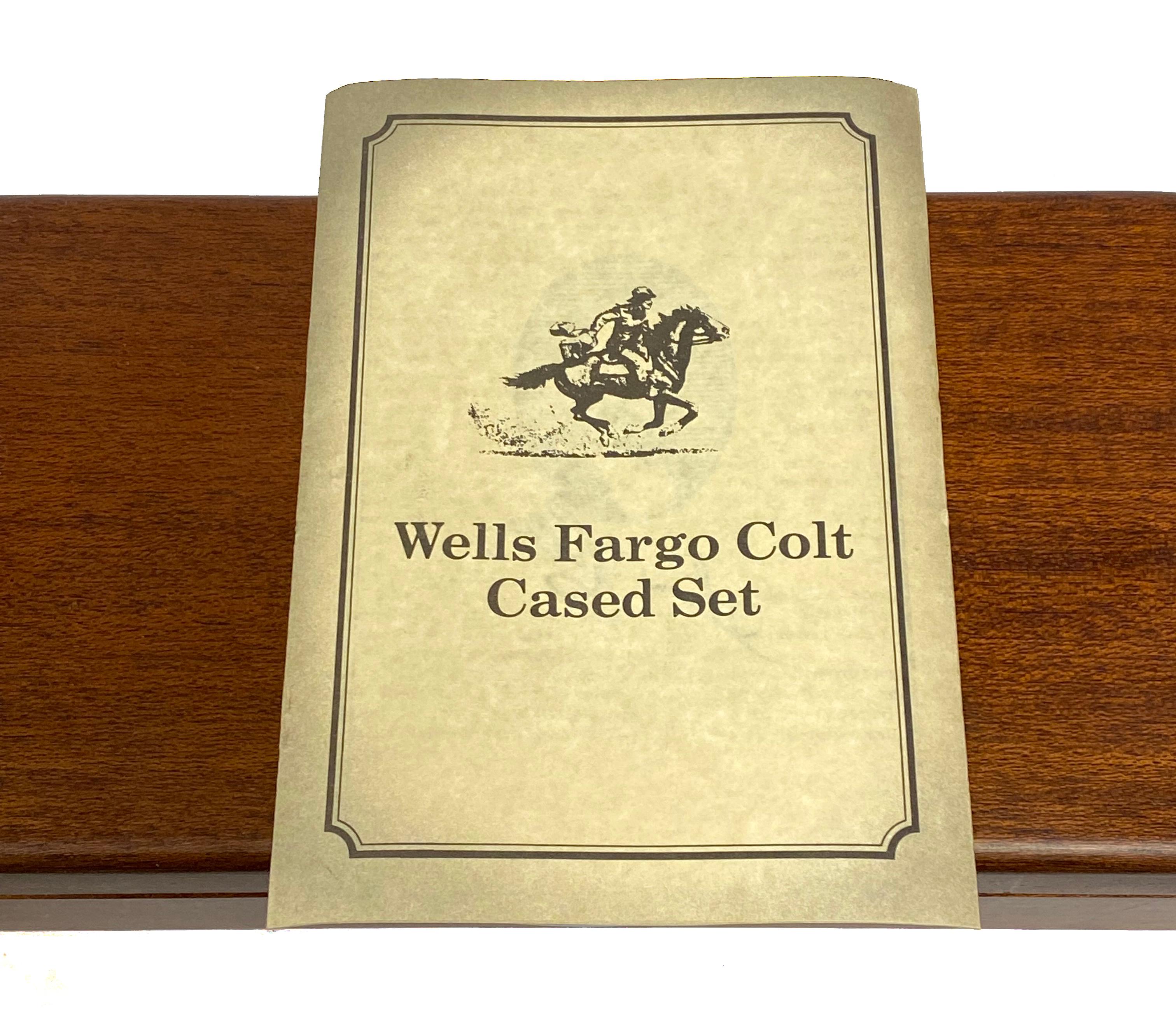 Italian reproduction Colt M1849 .31 Caliber Wells Fargo Cased Set