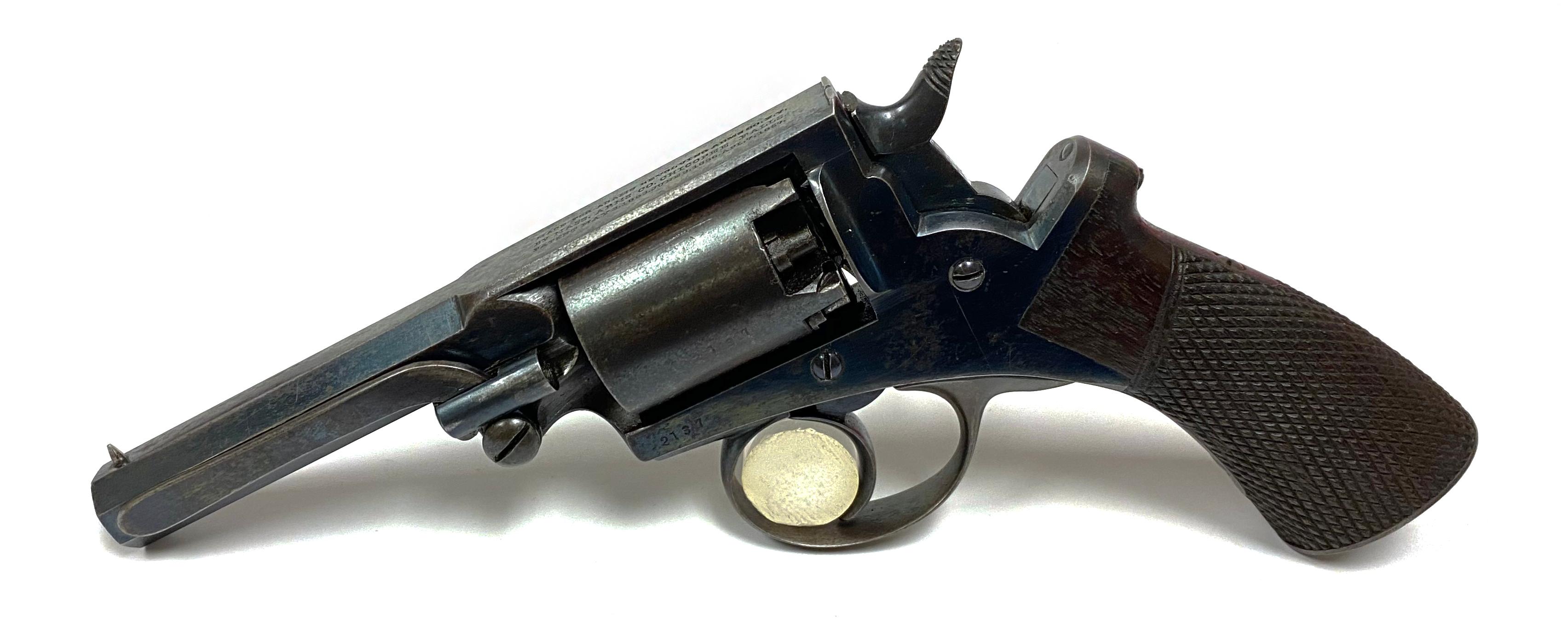 Excellent Cased Mass. Arms Co. Adams Patent Double Action .31 Cal. Percussion Pocket Revolver