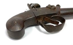 Original 18th Century Antique Flintlock Muff Pistol