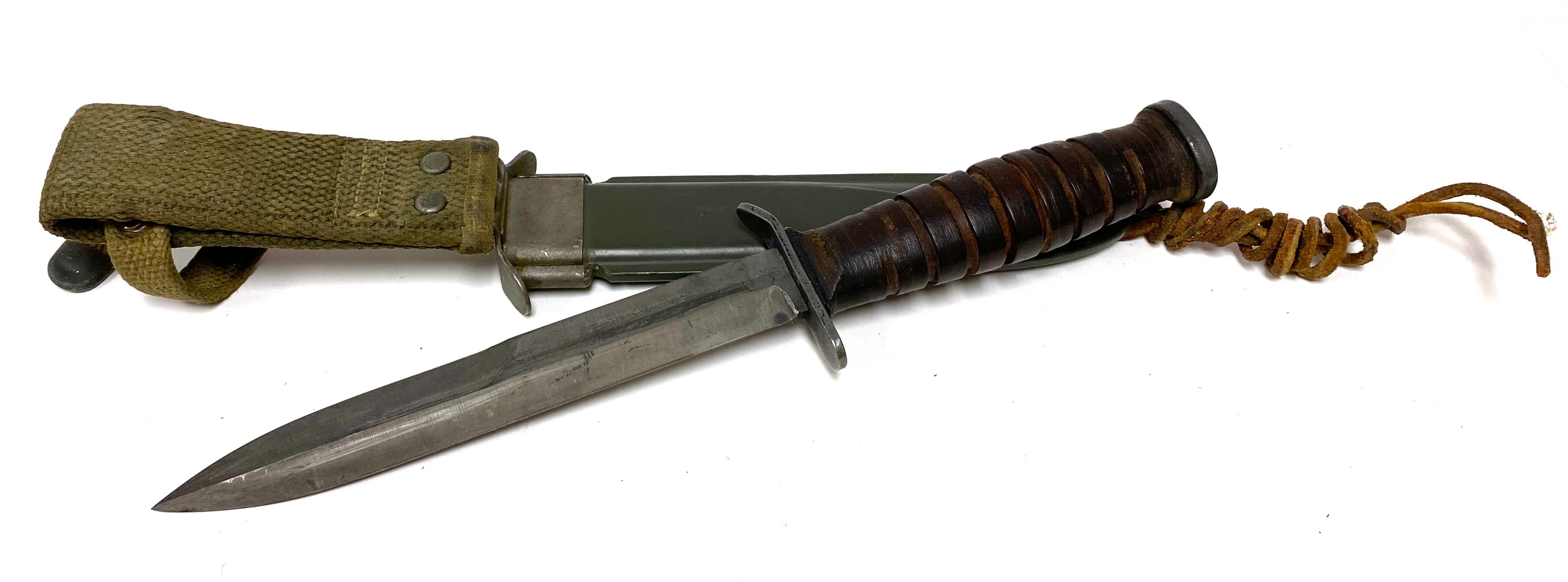 Extremely Rare WWII H. Boker & Co. US M3 Fighting Knife with M8 Scabbard