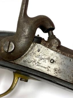 Original French Model 1822 T BIS Percussion Cavalry Pistol by St. Etienne