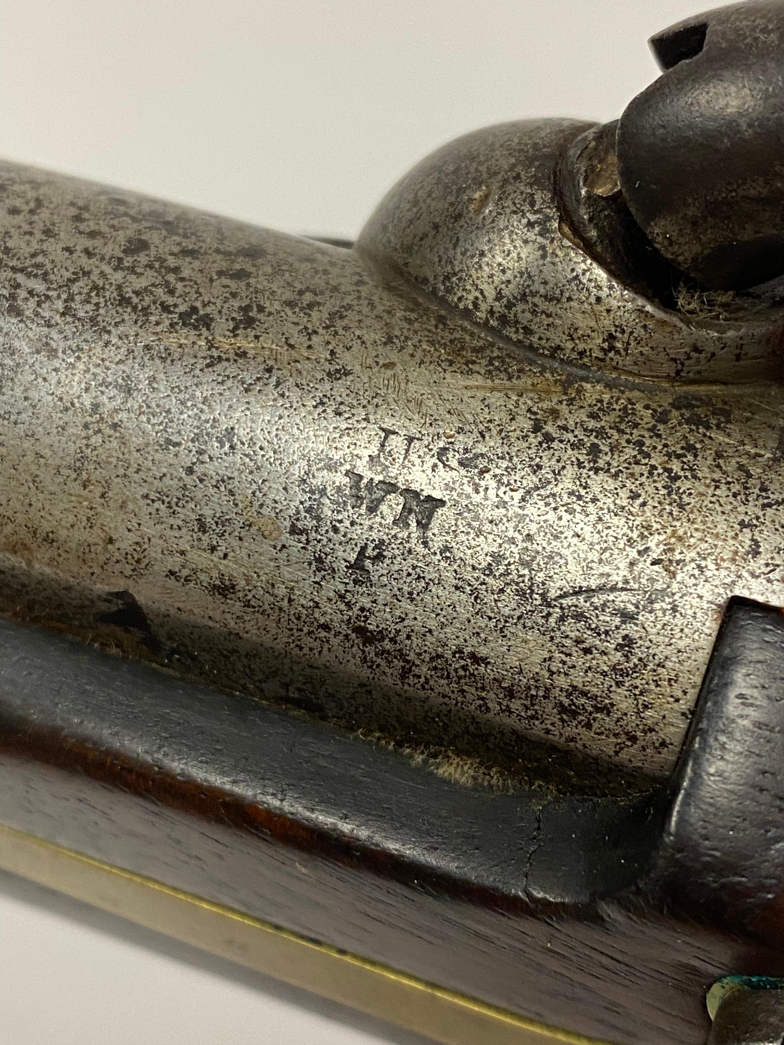 Original U.S. Civil War Era M-1842 Cavalry Percussion Pistol by H. Aston & Co. - dated 1850