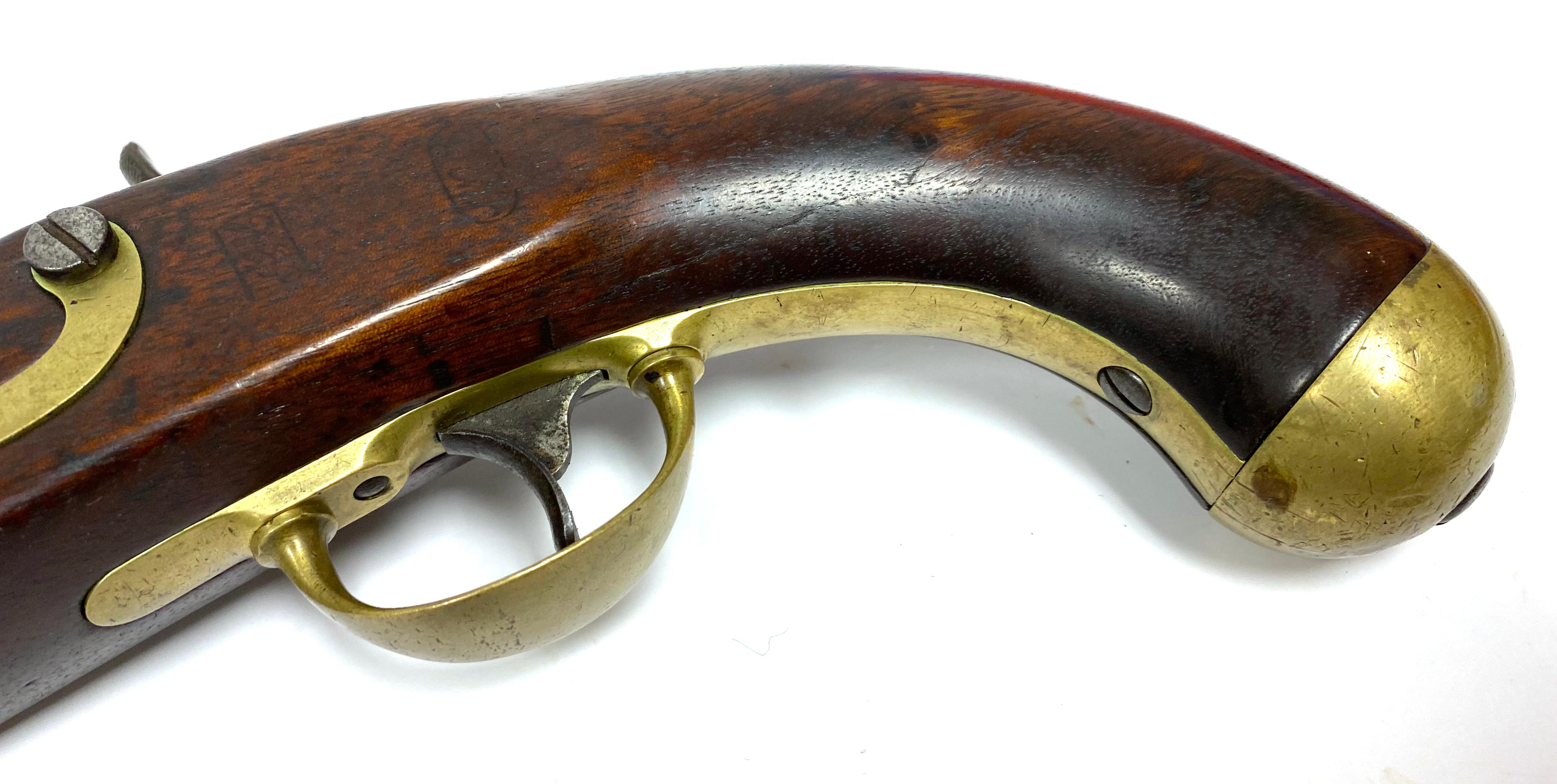 Original U.S. Civil War Era M-1842 Cavalry Percussion Pistol by H. Aston & Co. - dated 1850