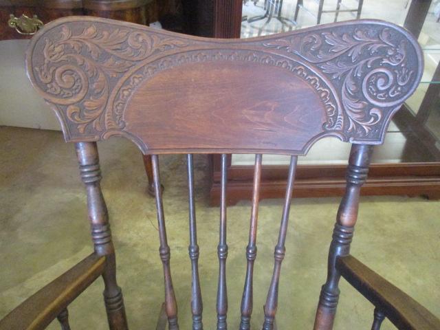 Antique Burkhardt Co. Victorian Gingerbread Rocking Chair