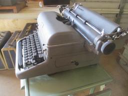 Antique Royal Touch Control Typewriter and Metal Rolling Drop Side Typewriter