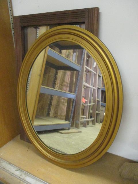Large Bookcase Unit, Framed Mirrors and Architectural Accents