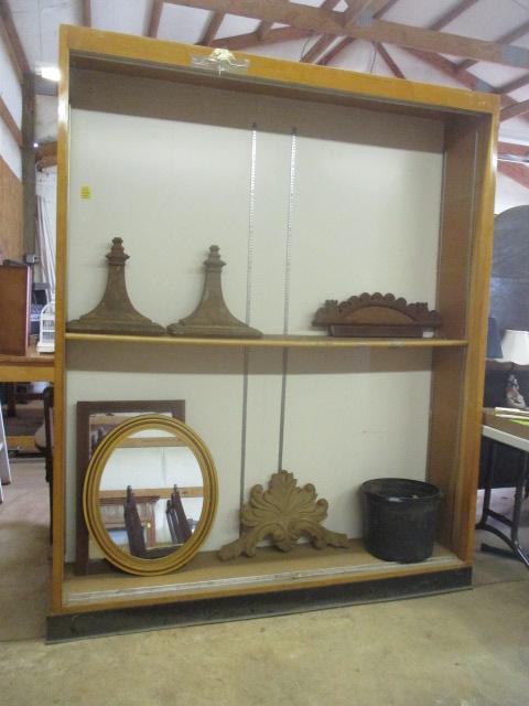 Large Bookcase Unit, Framed Mirrors and Architectural Accents