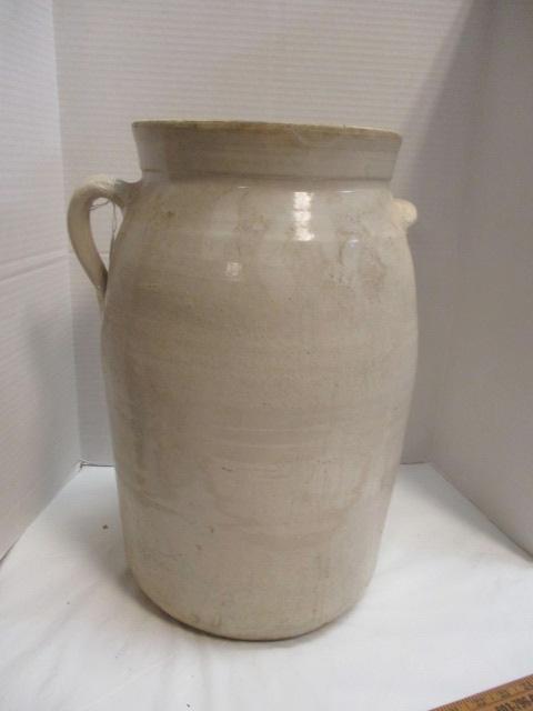 Single-Handled Pottery Churn With Tilt Handle