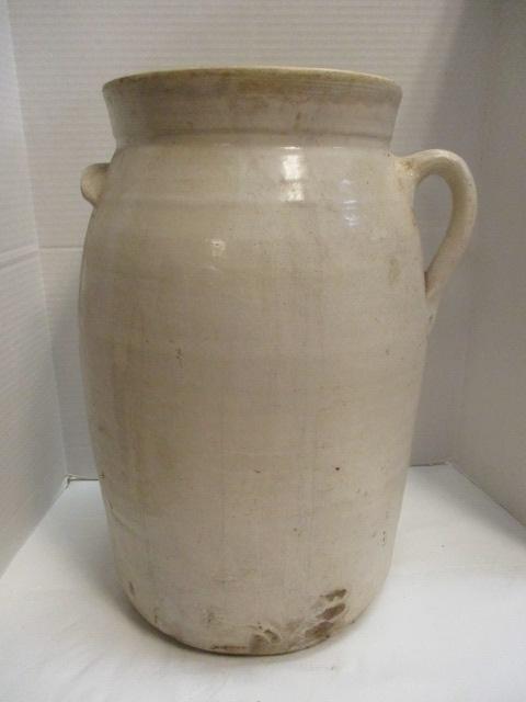 Single-Handled Pottery Churn With Tilt Handle