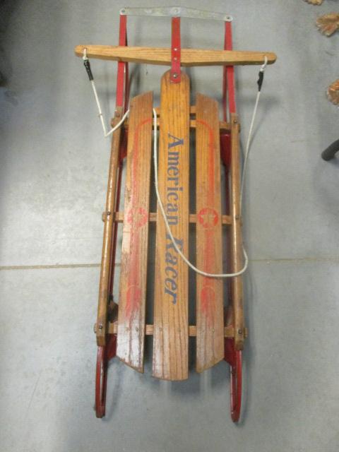 45" American Racer Wooden Sled