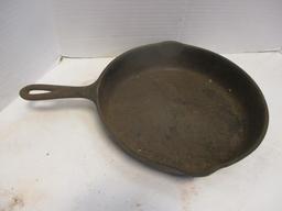 11-3/4" C And 8B Cast Iron Skillets