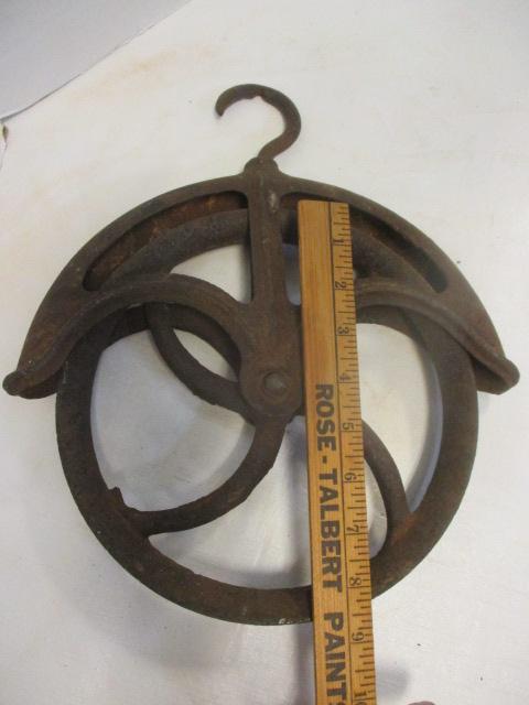 Metal Pulley With 9" Wheel