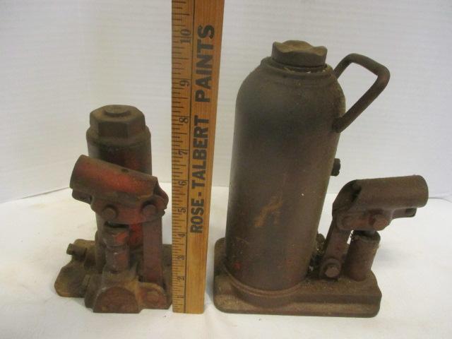 Two Vintage Bottle Jacks