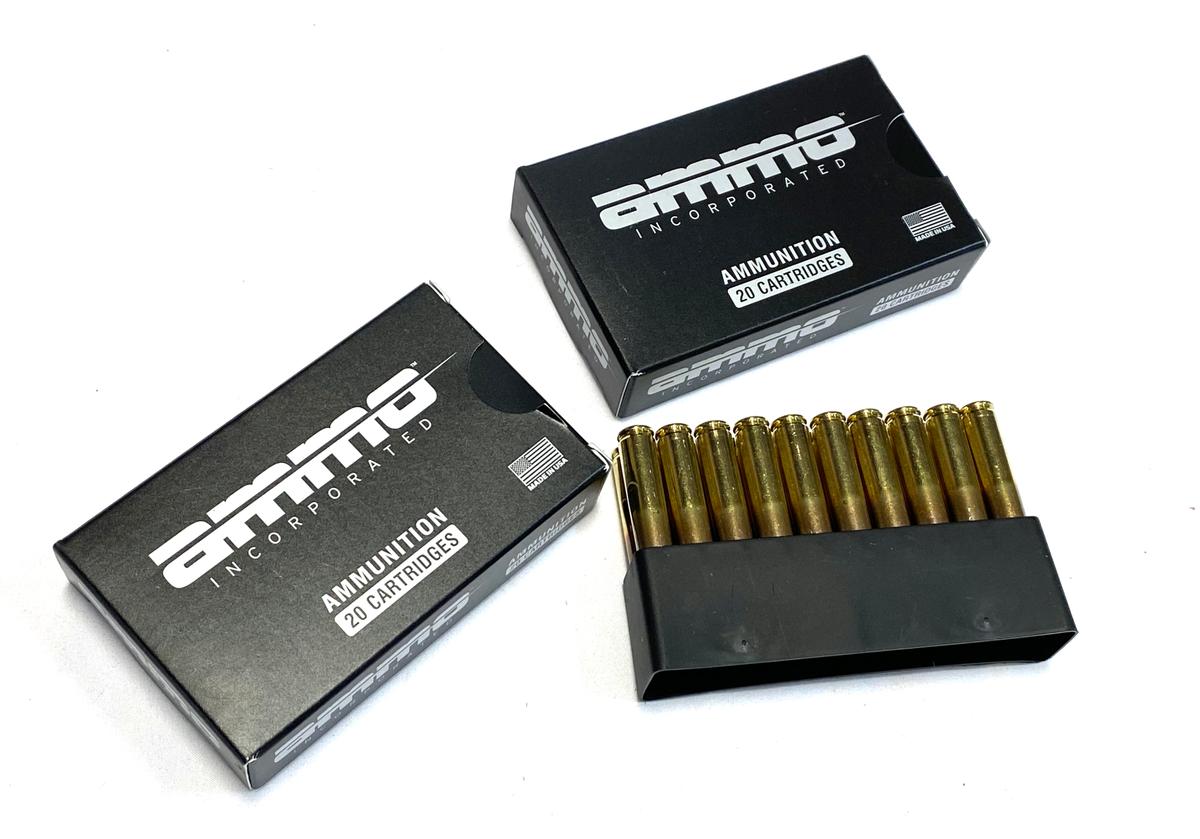 NIB 40rds. of 5.56x45MM -Ammo Inc. 62gr. SS109 FMJ Brass Ammunition