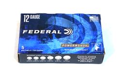 NIB 5 Shotshells of 12 GA. 2-3/4" Federal Power-Shok 00 BUCKSHOT Defense Ammunition