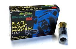 NIB 5 Shotshells of 12 GA. 3" Black Magic Magnum Slugs Ammo