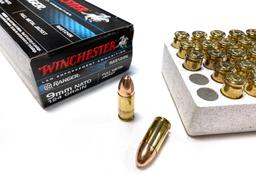 NIB 50rds. of 9MM LUGER Winchester Ranger 124gr. FMJ Brass Law Enforcement Ammunition