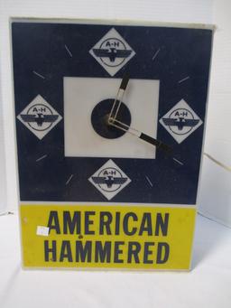 Hagen Advertising "American Hammered" Electric Wall Clock