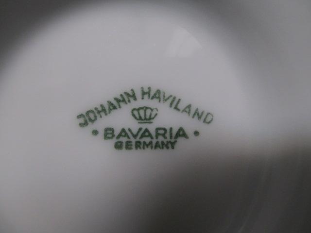 Johann Haviland Bavarian Teapot, Cream, & Lidded Sugar