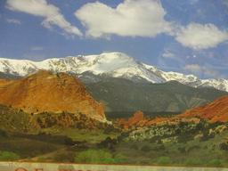 Garden Of The Gods And Pikes Peak Framed Panoramic Print