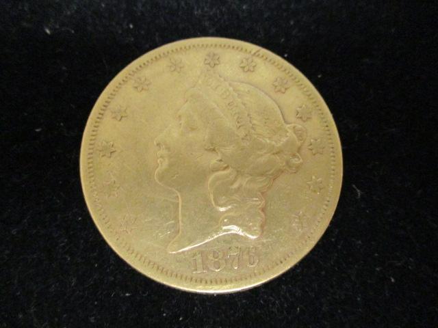 1876S Twenty Dollar Gold Double Eagle