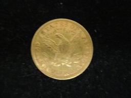 1880 Five Dollar Gold Half Eagle