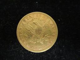 1880 Five Dollar Gold Half Eagle