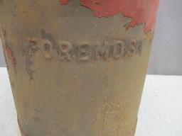 Unusual Small Antique Milk Can From "Foremost"