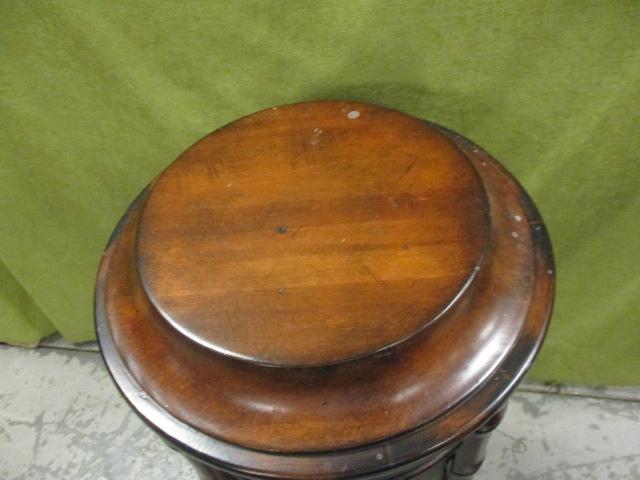 Very Unique Round Table w/Drawer & Door Made By Ethan Allen