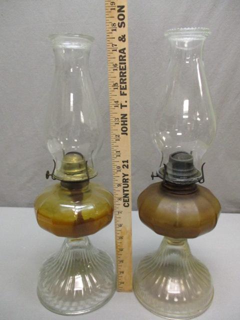 Pair of Vintage Oil Lamps