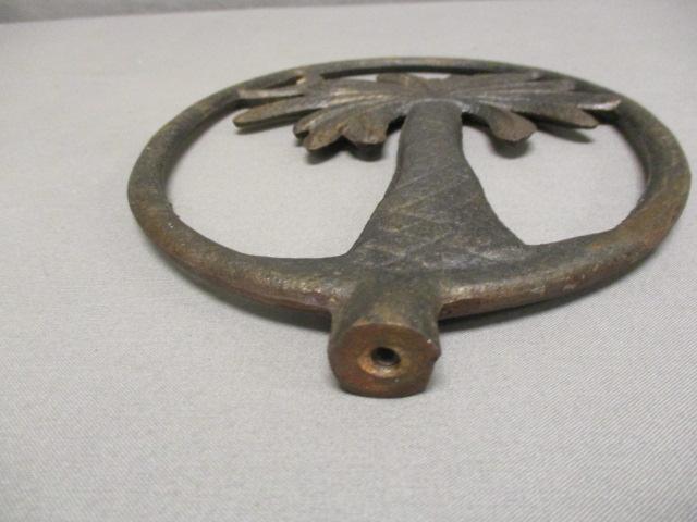 Cast Iron Palm Tree & Crescent Moon Finial - See All Photos