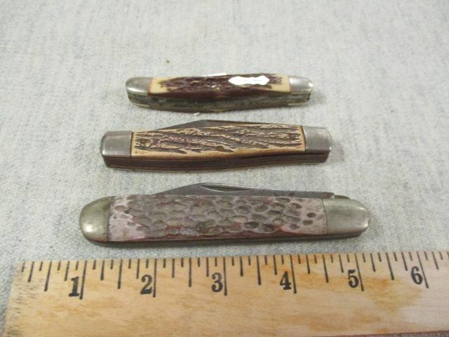 3 Vintage Knives - 1 is Uncle Henry - See All Photos