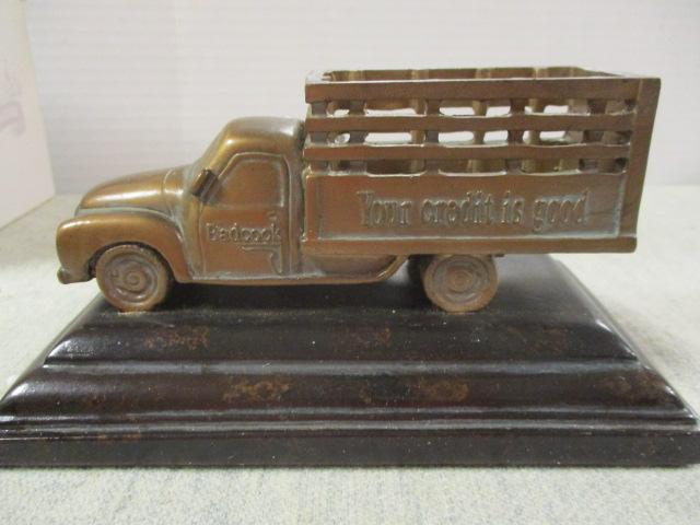 Badcock Furniture 100th Anniversary Collectable Bronze Delivery Truck Limited Edition