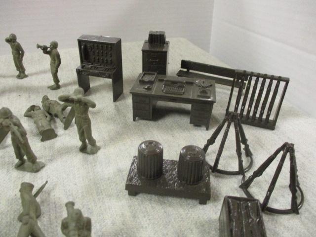 Vintage Plastic Toy Soldiers, Plains, Tents etc. - See All Photos