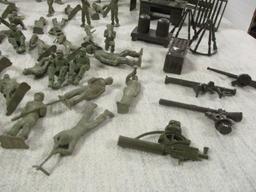 Vintage Plastic Toy Soldiers, Plains, Tents etc. - See All Photos