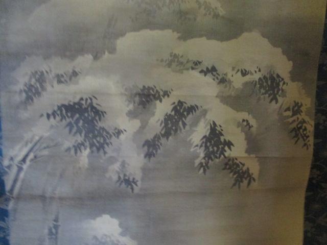 Pre-WWII Japanese Scroll Artwork - Bamboo Scene