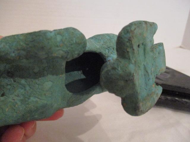 Chinese Bronze Horse Sculpture on Wood Base