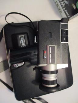 Canon 518 SV Super 8 Video Camera in Case and Bromine Lamp