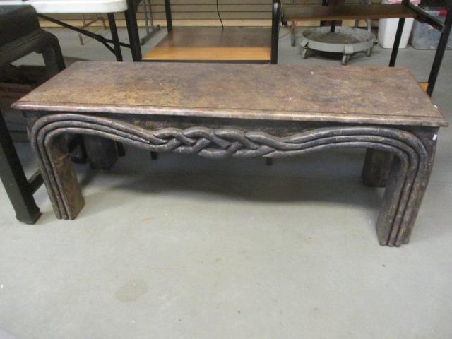 Stone Bench with Marble Look