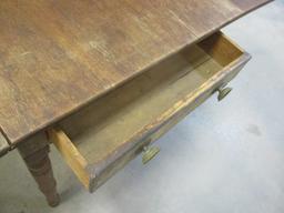 Vintage Drop Sides Table with Drawer