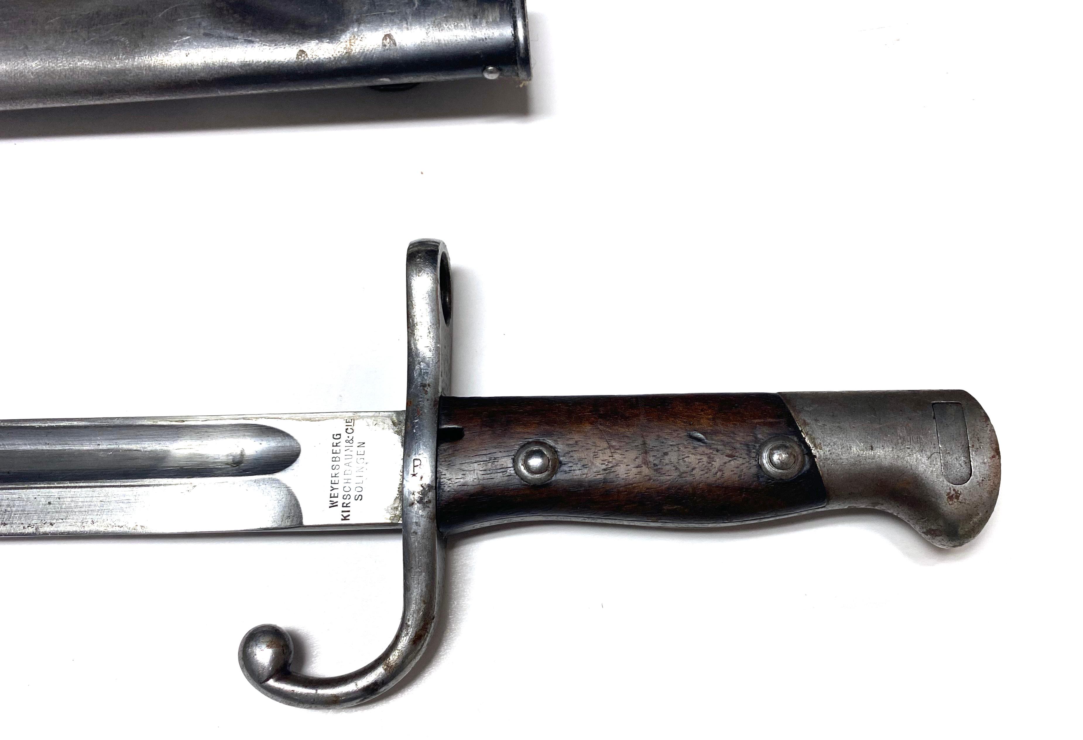 M1909 Second Pattern Bayonet with matching scabbard