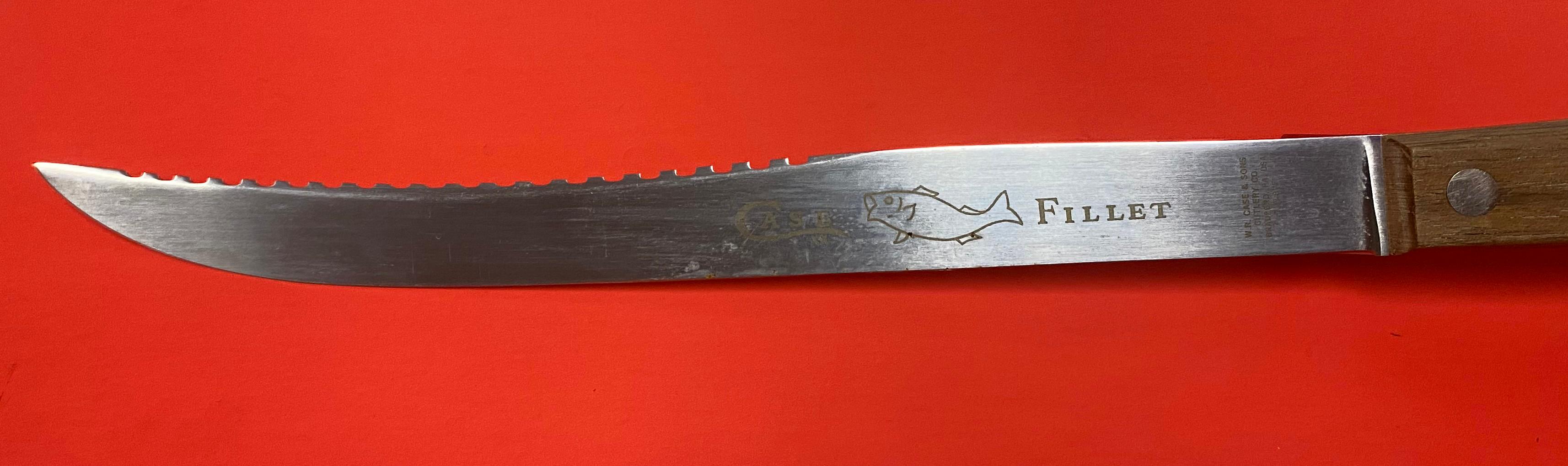 NIB Pair of Case XX W.R. Case & Sons Cutlery 8" Fishing Fillet Knife 116-8F in Factory Box