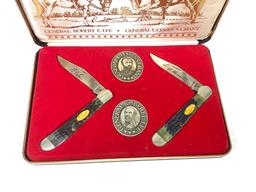 NIB Case XX - Cased Commemorative General Robert E. Lee & Ulysses S. Grant Knives