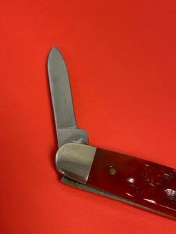 Case XX 1889-1989 Centennial R6279 SS Red Bone Pen Senator Knife