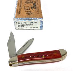 NIB Case XX Pocket Worn Peanut Knife 6220 SS Pocket Knife in box