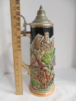 Large Lidded Stein