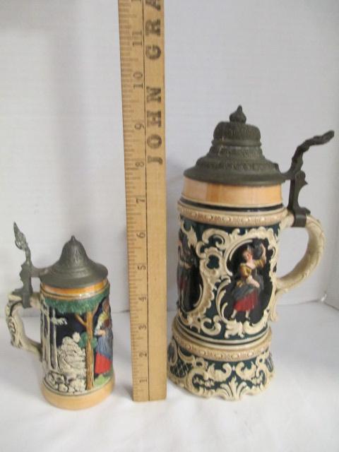 German Tankard And Small Stein