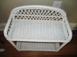 Wicker Wall Shelf Unit