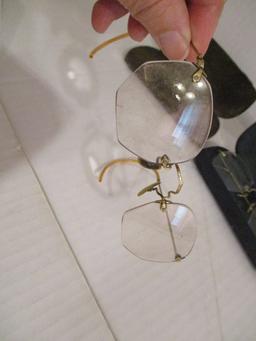 Antique Eyeglasses with Cases